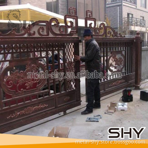 cheap morden cast aluminum gate designs simple